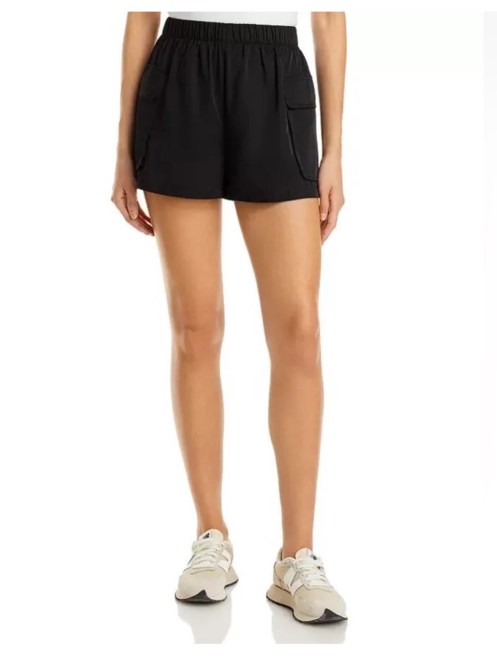 ATM Anthony Thomas Melillo Womens Pull On Black Cargo Dress Shorts Large